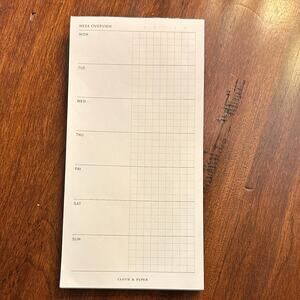 Cloth + Paper Week overview Vertical Paper Pad